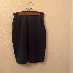 Blue skirt soft material
